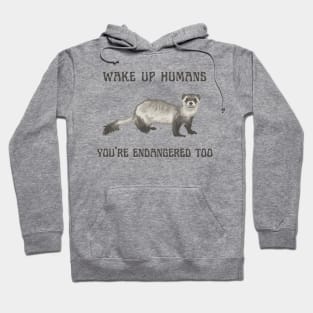 Endangered Black-Footed Ferret Hoodie